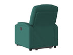 Fauteuil inclinable massant électrique Vert foncé Tissu BIBF01688