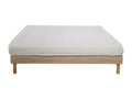 Ensemble Matelas mousse ECO - 140x200cm et 2 Oreillers 50x70 - mousse et Sommier Chicyla couleur chêne FSOV73359