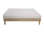 Ensemble Matelas mousse ECO - 140x200cm et 2 Oreillers 50x70 - mousse et Sommier Chicyla couleur chêne FSOV73359
