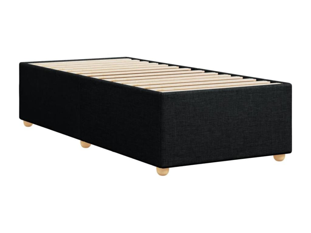 Cadre de lit sans matelas noir 90x190 cm tissu VXXF72282