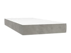 Sommier à Laviecasa de lit et matelas et LED Gris clair 90x190 IGKP56903