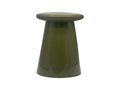 Chicyla - Table d'appoint en céramique 35cm - Vert mousse PLSS25186