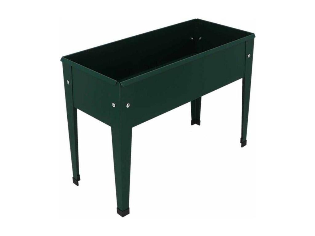 Carré potager en métal vert 62x29x45 cm THVE51065