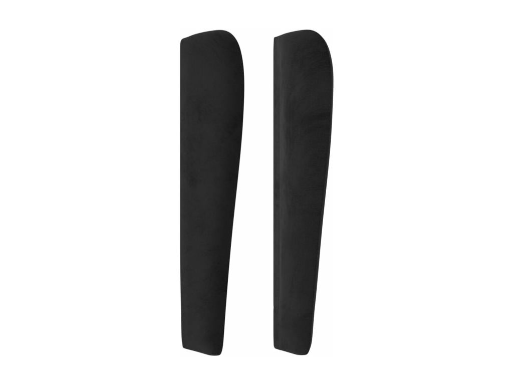 Tête de lit avec oreilles Noir 93x23x118/128 cm Velours KQSA82277