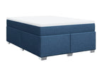 Sommier à Chicyla de lit avec matelas Bleu 140x200 cm Tissu MXRO54325