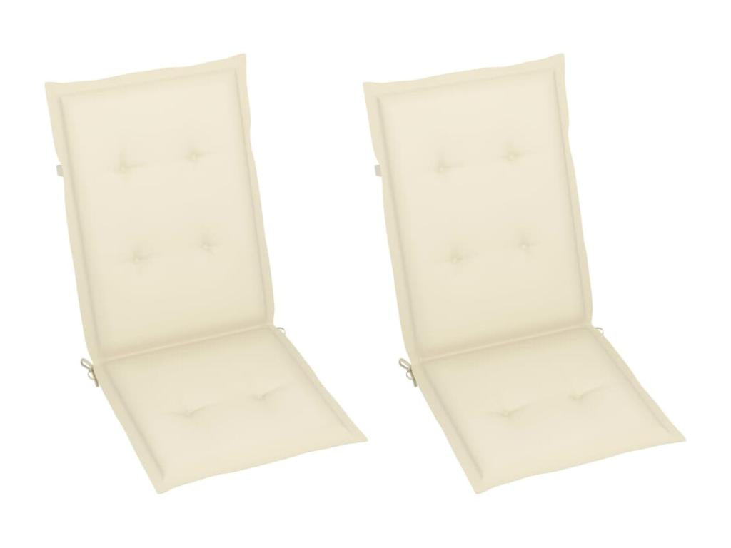 Chaise à bascule avec coussins Bois d'Meublori massif