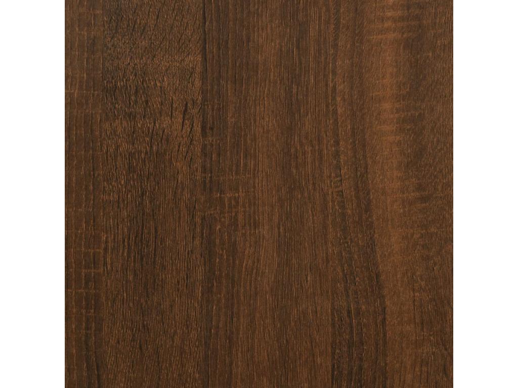 Étagère murale Chêne marron 90x16x78 cm Bois d'ingénierie ZMNX68861