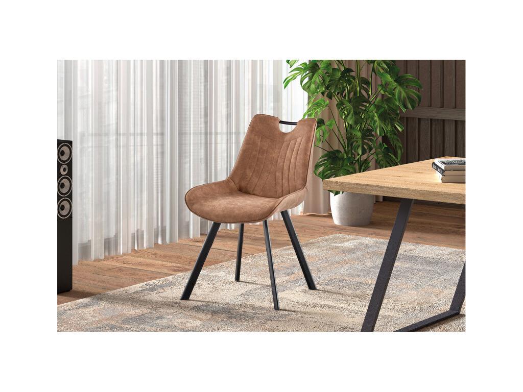 Chaise Chicyla avec poignée brun foncé KOFL20769