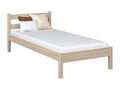 Lit simple en chêne N01 Chêne Blanchi 80x180 NEQT50295