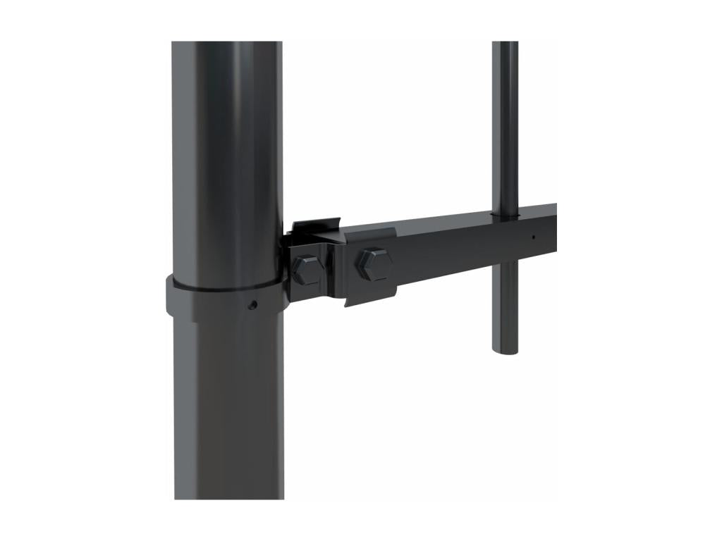 Clôture de jardin avec dessus en cerceau Acier 5.1x0.6 m Noir ELDS41980