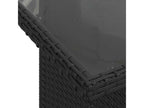Salon de jardin 10 pcs avec coussins noir résine tressée SOZR89948