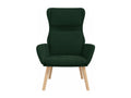 Fauteuil de relaxation Vert foncé Velours QNIT41815