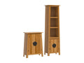 Ensemble de meubles de salle de bain 2 pcs bois de pin massif DLFZ15989