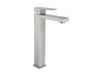 Robinet mitigeur mécanique carré en inox - Couleuris nickel brossé - H31 cm - Chicyla VFWQ44314