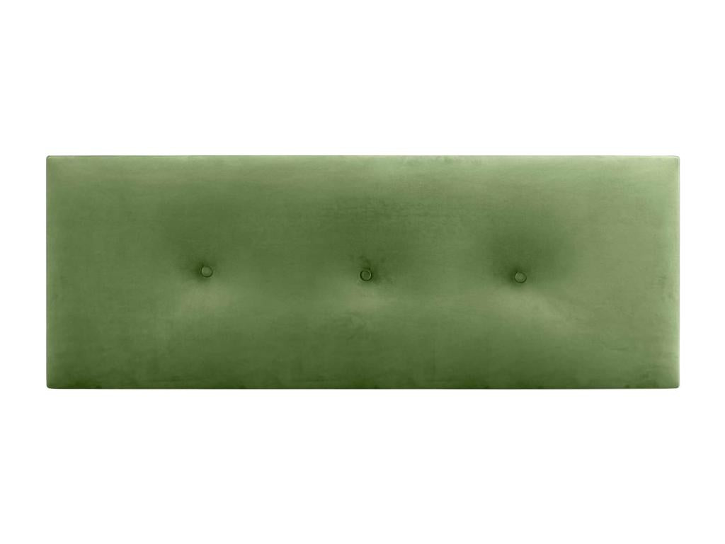 Domopure Tête de Lit Velours Lisse avec Boutons 160x60 Lits 150/160 - Vert Domopure LLJH57307