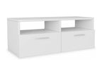 Meuble TV Bois d'ingénierie 95x35x36 cm Blanc PYNA05416