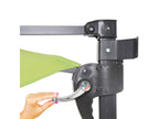 Parasol mural Meublori parasol déporté pour le balcon 3m inclinable - vert Meublori
