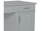 Bureau 2 tiroirs 1 porte Chicyla Gris JQDC21488