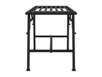 Banc de jardin meuble noire 110x38x46 cm 02 0011843 FDRF62555