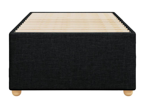 Cadre de lit sans matelas noir 90x190 cm tissu VXXF72282