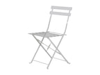 Table et chaises pliantes bistrot balcon terrasse- 2 places - Blanc - Chicyla KNOO70133