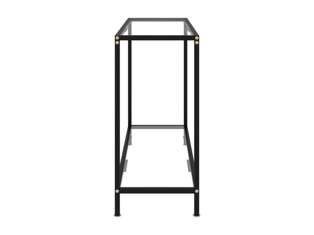 Table console Transparent 100x35x75 cm Verre trempé EHUN09755