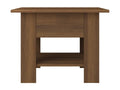 Table basse Chêne marron 55x55x42 cm Aggloméré