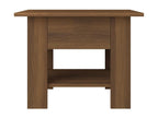 Table basse Chêne marron 55x55x42 cm Aggloméré