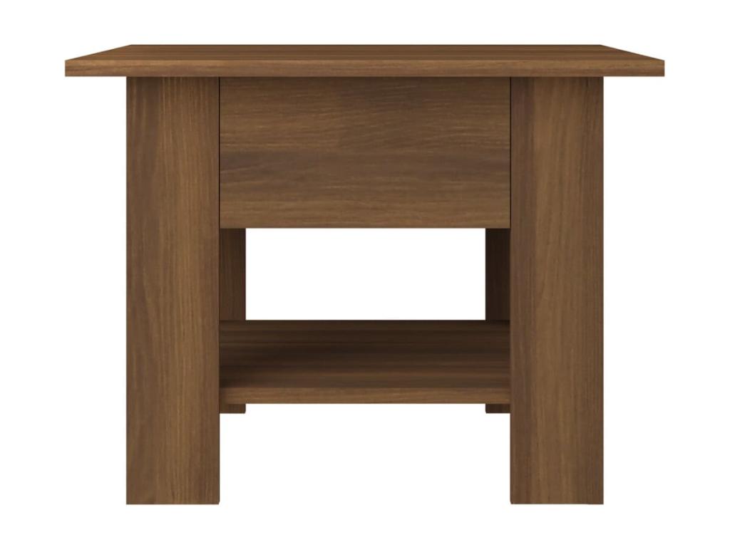 Table basse Chêne marron 55x55x42 cm Aggloméré