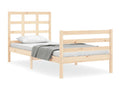 Cadre de lit avec tête de lit 90x200 cm bois massif CXKA17380