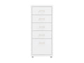 Classeur mobile Blanc 28x41x69 Métal XVYP50764