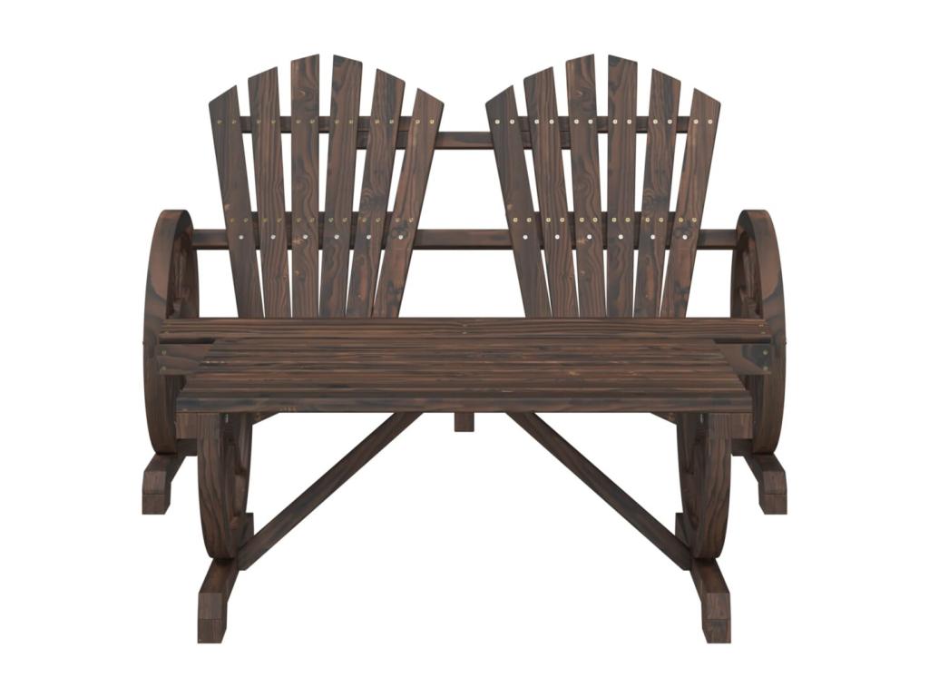 Salon de jardin 2 pcs bois de sapin massif LQHU44626