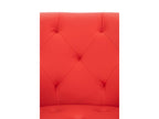 chaises avec accoudoirs - Similicuir / Métal - Rouge - Chicyla MNCL72241