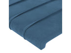 Têtes de lit 2 pcs Bleu foncé 100x5x78/88 cm Velours ZFSR07476
