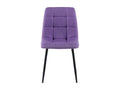 Lot de 4 chaise salle à manger - Tissu / Métal noir mat - Violet - Chicyla CJWT25513
