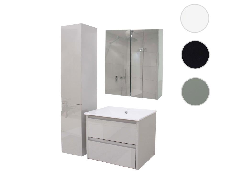 Ensemble pour salle de bain Chicyla-B19b gris EPAN89371