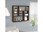 Étagère murale Chêne marron 90x16x78 cm Bois d'ingénierie ZMNX68861