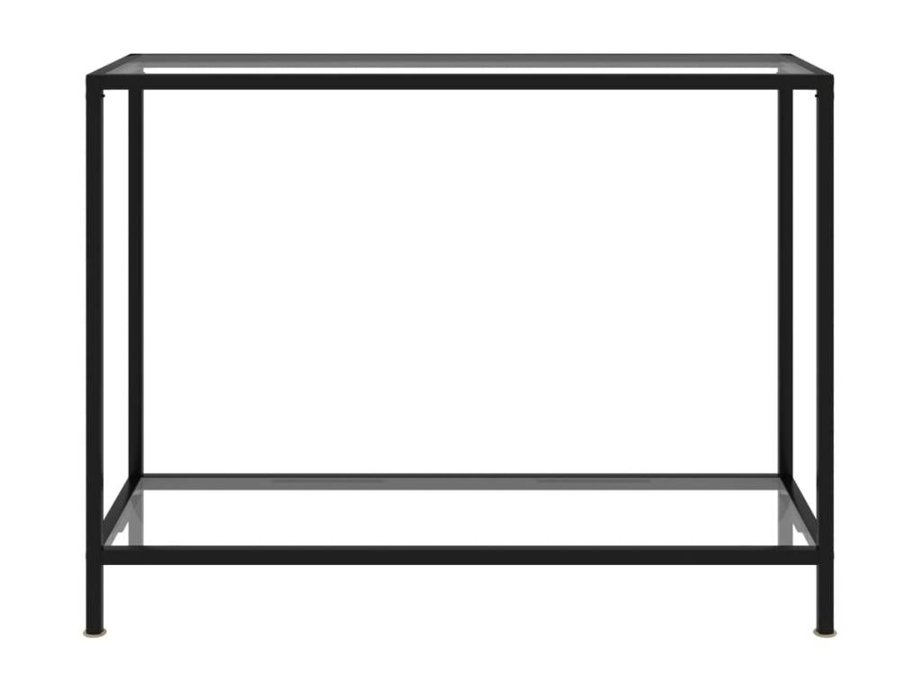 Table console Transparent 100x35x75 cm Verre trempé EHUN09755