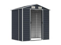 Abri de jardin anthracite 191x130x198 acier galvanisé YNXS88864