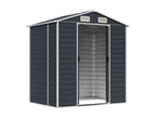 Abri de jardin anthracite 191x130x198 acier galvanisé YNXS88864