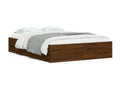 Cadre de lit avec tiroirs sans matelas chêne marron 135x190 cm TSZF22048