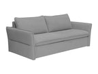 Canapé 4 places convertible express en tissu gris - Couchage 160 cm Chicyla IEMA20284