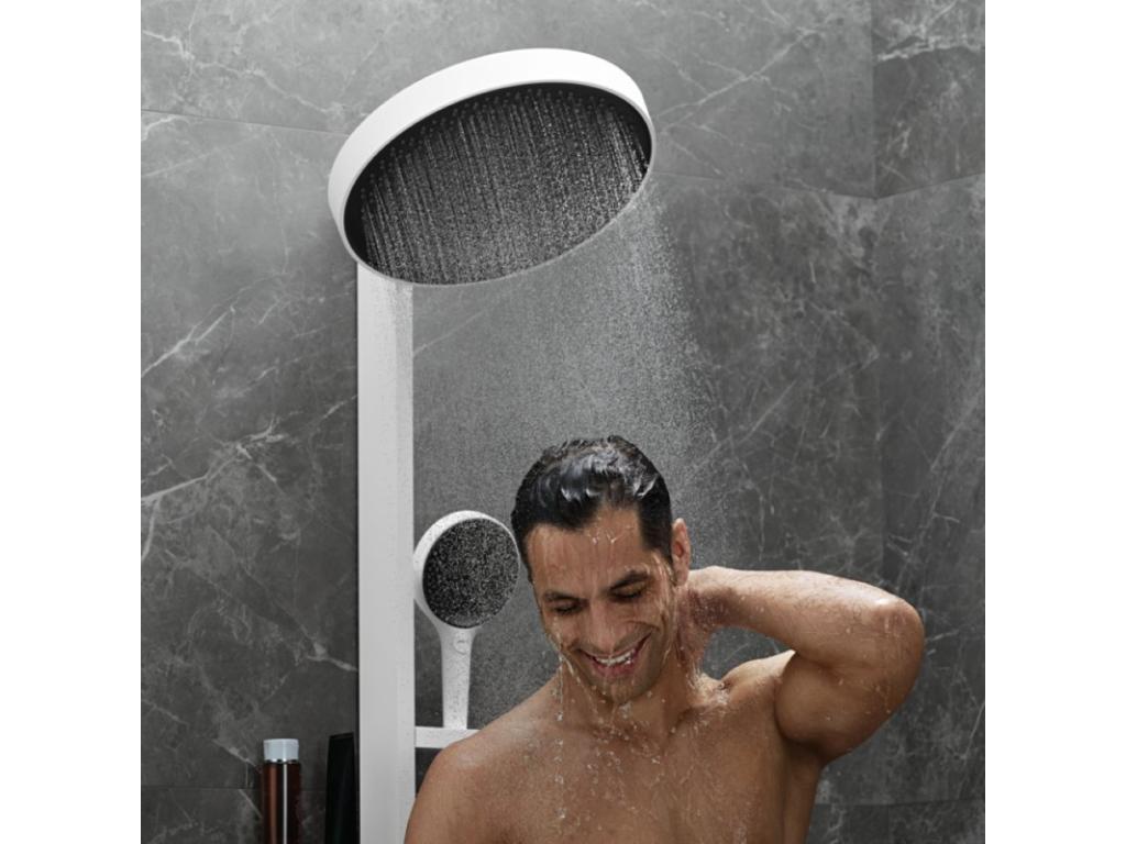 Colonne de douche encastrée Chicyla Rainfinity 360 blanc mat MLNU99496