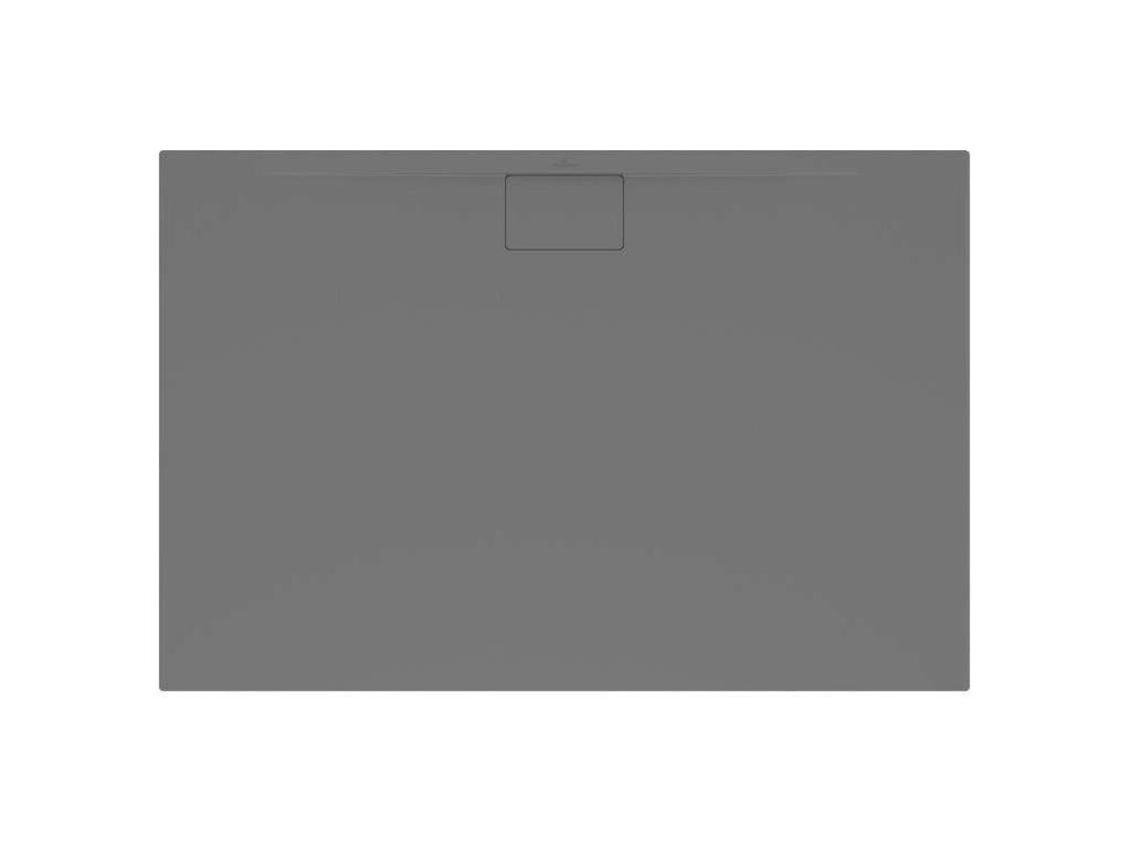 Receveur antidérapant 140x90x4.8 Chicyla ET BOCH Architectura Metalrim acrylique rectangle gris WUTP99826