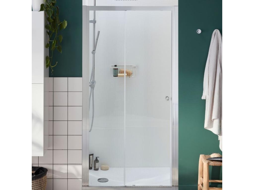 Paroi douche Chicyla Serenity 120 cm porte coulissante réversible instal- Niche AIIF81356