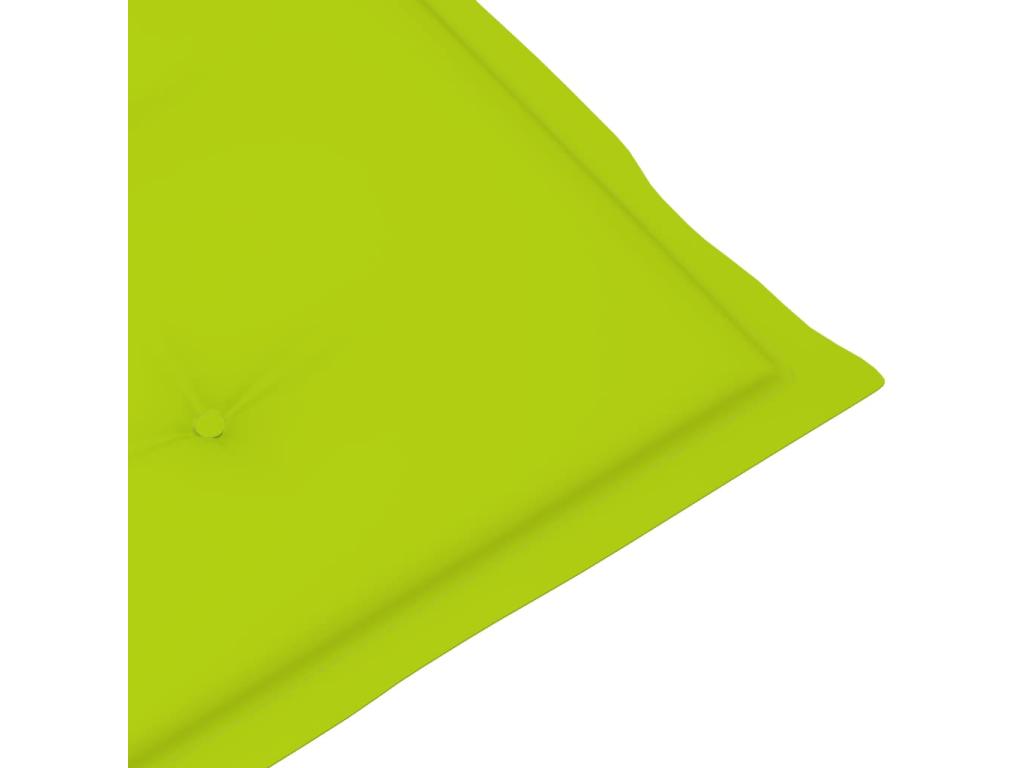 Chaises de jardin 4 pièces avec coussins vert vif Bois de teck ZRCE71197