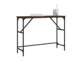 Table console chêne marron 100x32x75 cm bois d'ingénierie QDKR67956