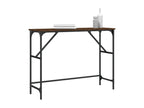 Table console chêne marron 100x32x75 cm bois d'ingénierie QDKR67956