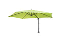 Parasol mural Meublori parasol déporté pour le balcon 3m inclinable - vert Meublori