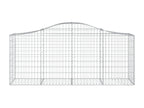 Paniers à gabions arqués 13 pcs 200x50x80-100 Fer galvanisé IQZY74936